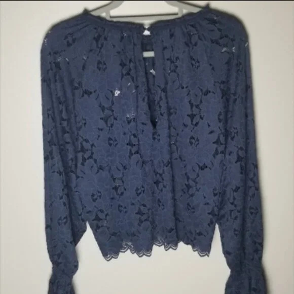 NWT Free People Olivia Lace Tee - Picture 4 of 5